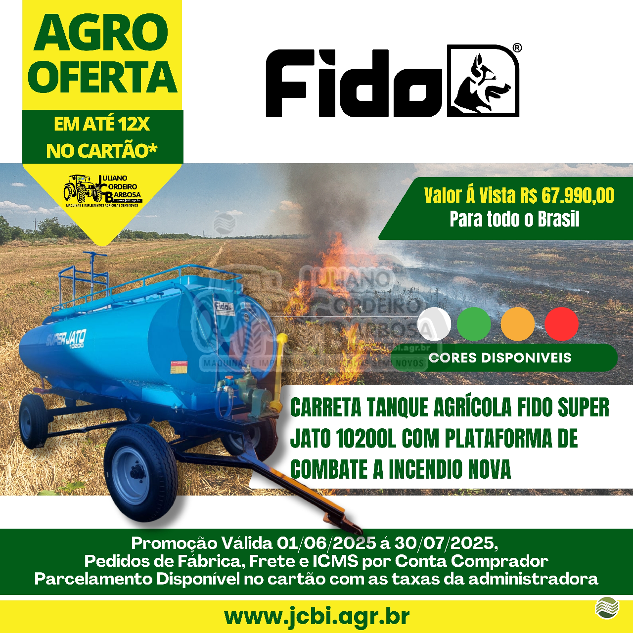 IMPLEMENTOS AGRICOLAS CARRETA TANQUE TANQUE 10000 LITROS JCBi Máquinas e Implementos Agrícolas MARACAJU MATO GROSSO DO SUL MS